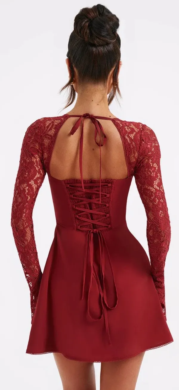 Babyboo Mini Dress Red - Image 2