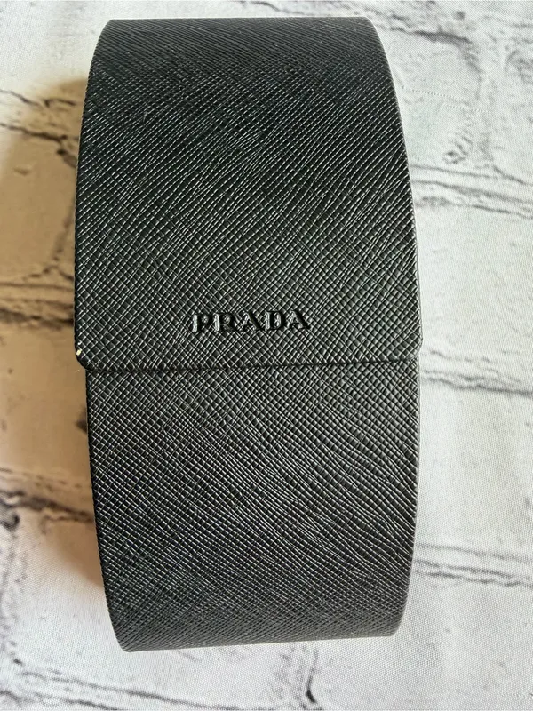 Prada Eye Glass Black Hard Case for Sunglasses with Cleaning Clothes - Image 8