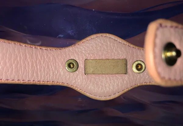Tory Burch Vintage Y2k  Leather Style Pink Cuff - Image 7