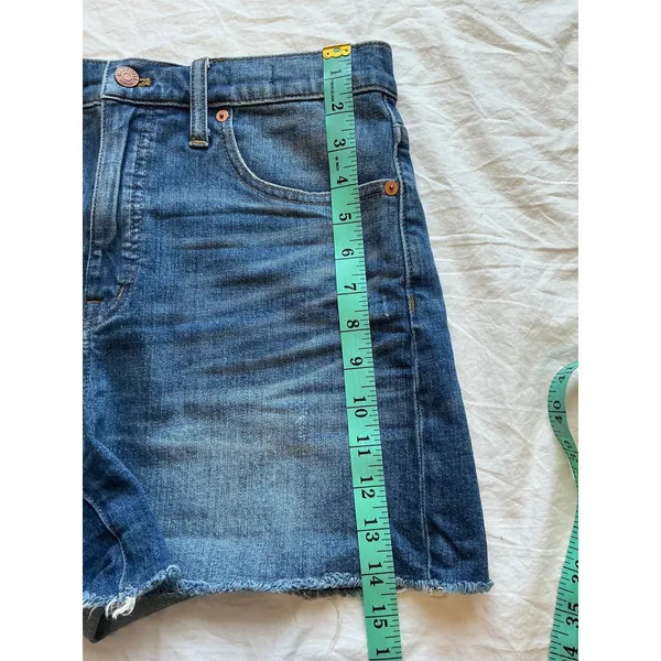 Madewell High Rise Denim Shorts W29 Medium Wash - Image 10