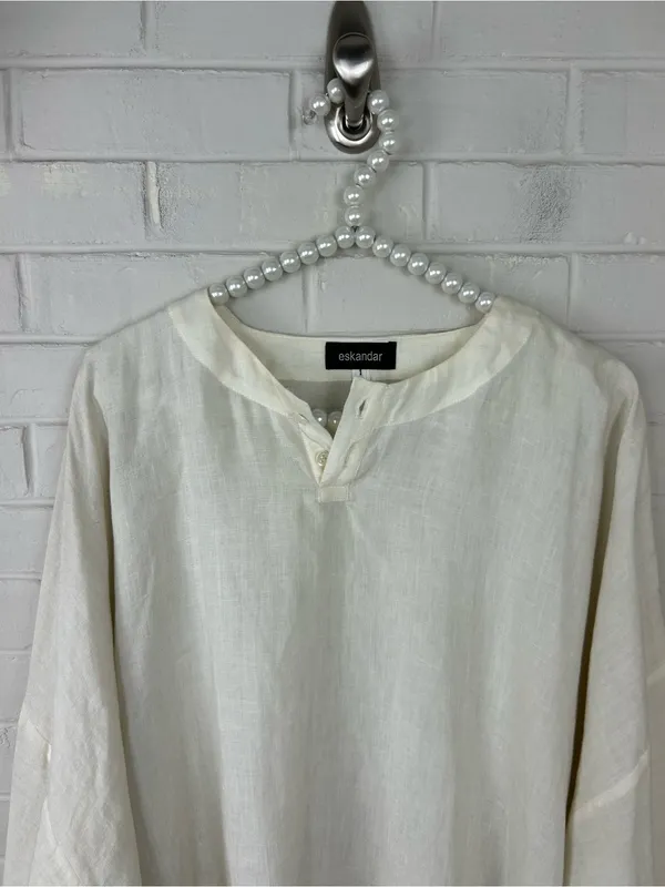 NWT Vintage Deadstock Eskandar Linen Oversized Top Size 1 - Image 3