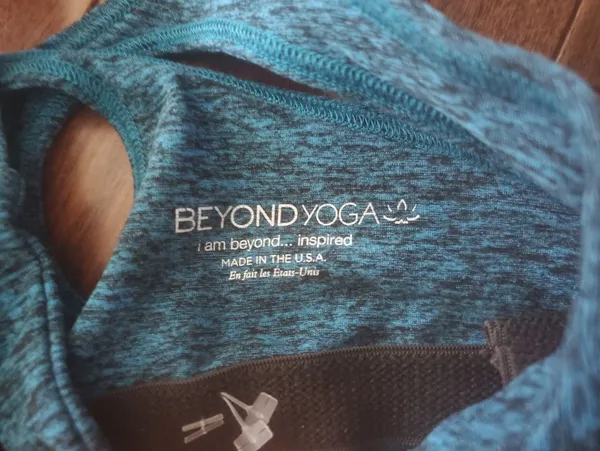 Beyond Yoga Heather Teal Racerback Tank - Image 2