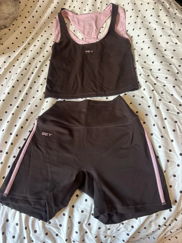 Set Active Sportbody Tank and Shorts in Swirl Small - Image 2