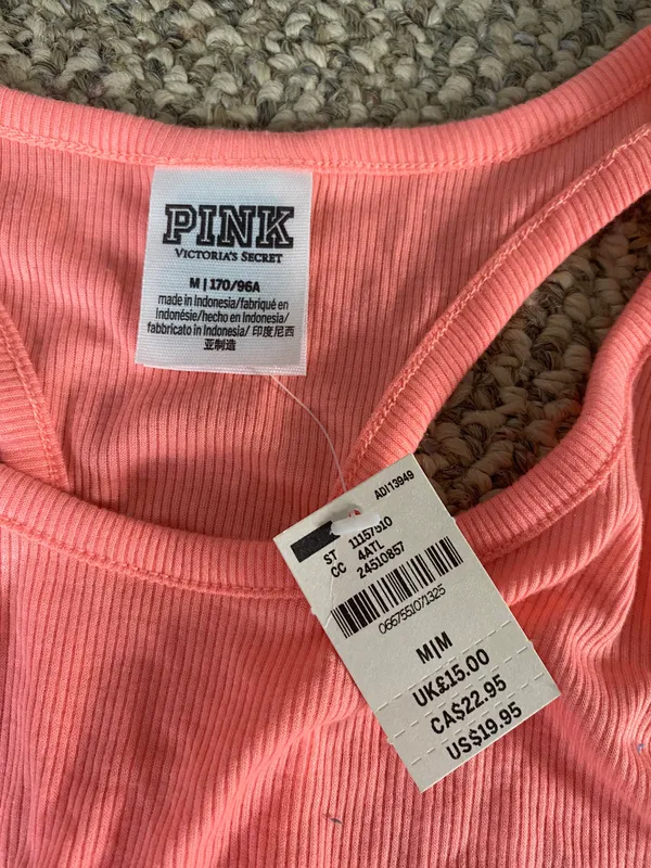 Pink Victorias Secret Tank Top - Image 2