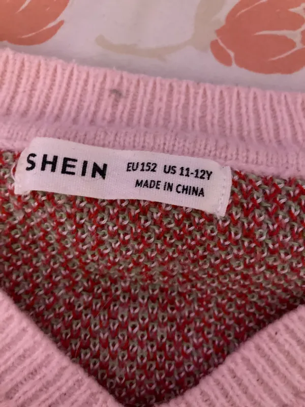 SheIn Cropped Strawberry Sweater - Image 3