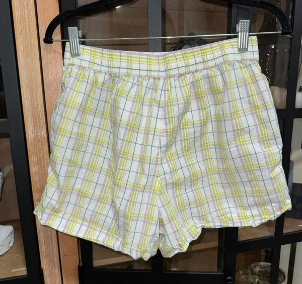 Anthropologie boxer shorts striped pajamas parke daily drills plaid dairy boy - Image 4