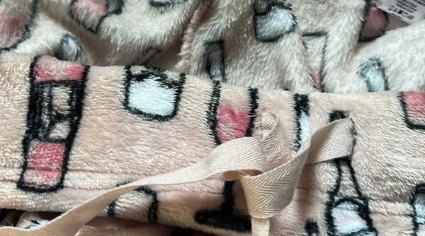 Wine PJ Pants Pink Size M - Image 2
