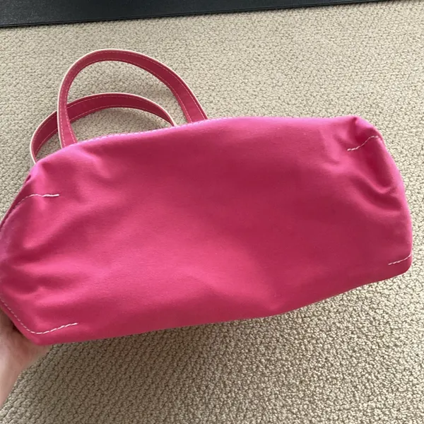 NEW L.L. Bean Boat and Tote Medium Shoulder Bag Long Handles Peony Pink NWOT - Image 5