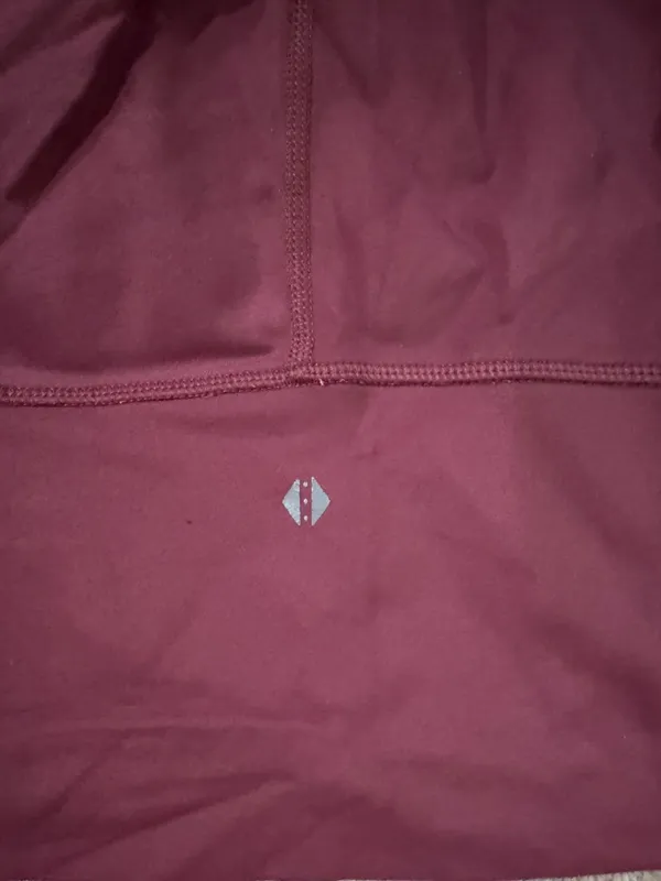 High-Waist Burgundy Leggings - Women - Image 5