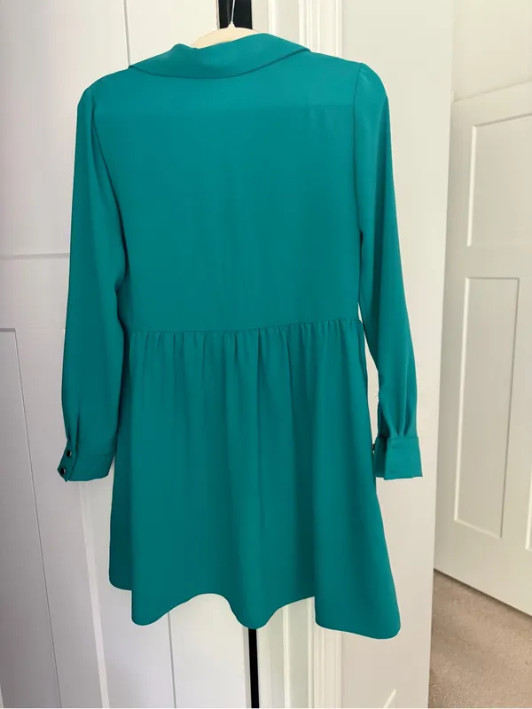 Amanda Uprichard Althea Dress Teal Long Sleeve‎ NEW NWT - Image 7