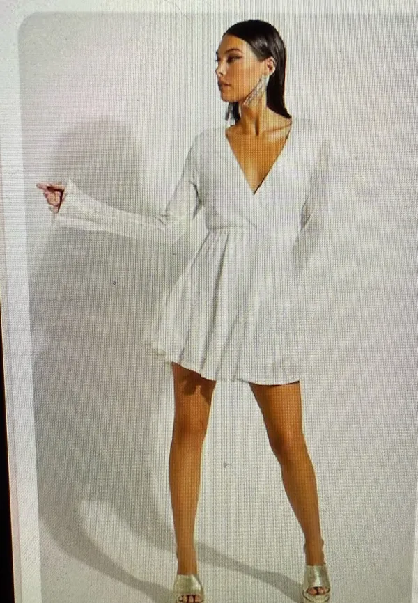 Showpo Mini Long Sleeve Dress - Image 4