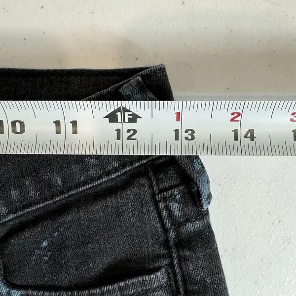 True Religion Casey Jeans Sz 25 Black & Blue Snakeskin Skinny‎ Stretch - Image 9