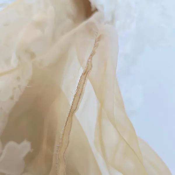 BHLDN Cream Floral Lace Dress Sleeveless Mini Party Cocktail‎ Wedding Size 12 - Image 9
