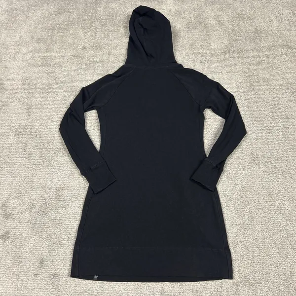 American Giant Hoodie Dress Womens XS Black Cowl Neck Long Sleeve Pocket Tunic - Image 6