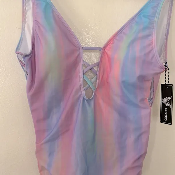 GO COCO Swimsuit NWT Pink Size L - Image 2