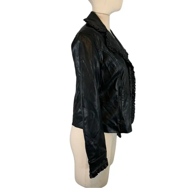 Catherine Malandrino Faux Leather Jacket Size Medium - Image 3