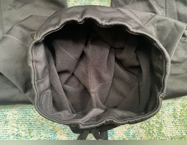 North Face women’s black fleece line bootcut pants, size large - Image 7