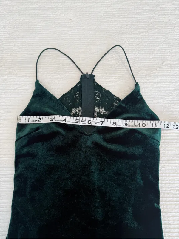 B. Darlin green velvet and lace dress size 0 - Image 7