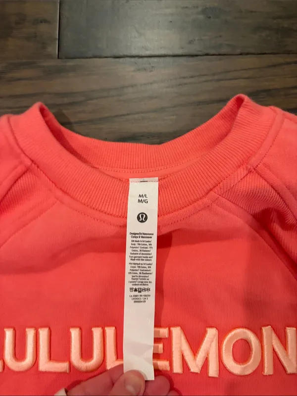 New With Tags Lululemon Scuba Oversized Pullover Sz M/L - Image 7
