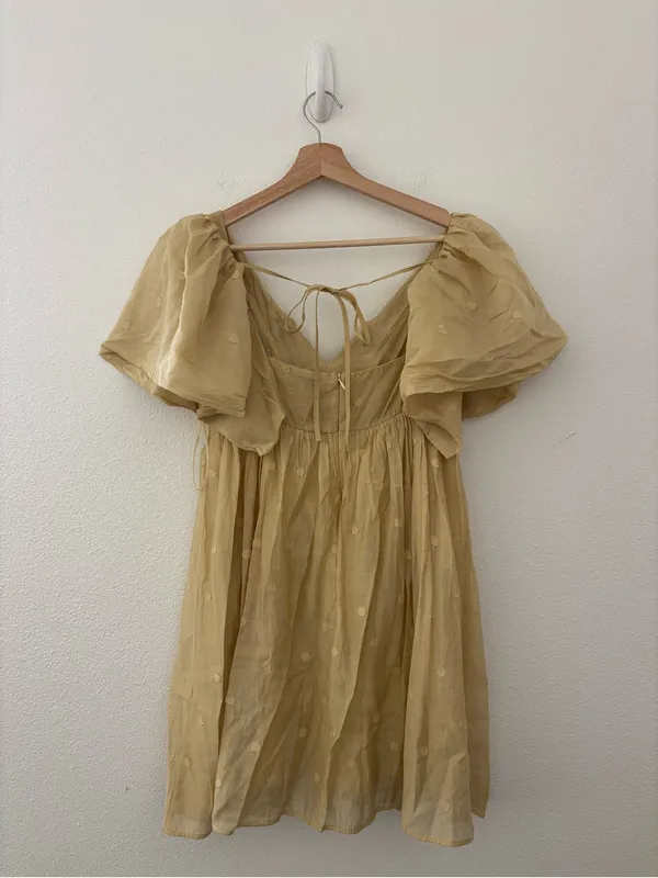Anthropologie moon river mini polka dot dress - Image 3