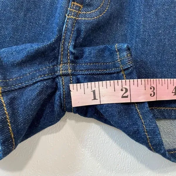 Abercrombie & Fitch Low Rise Mini Denim Shorts Size 25 Dark Wash Y2K - Image 7