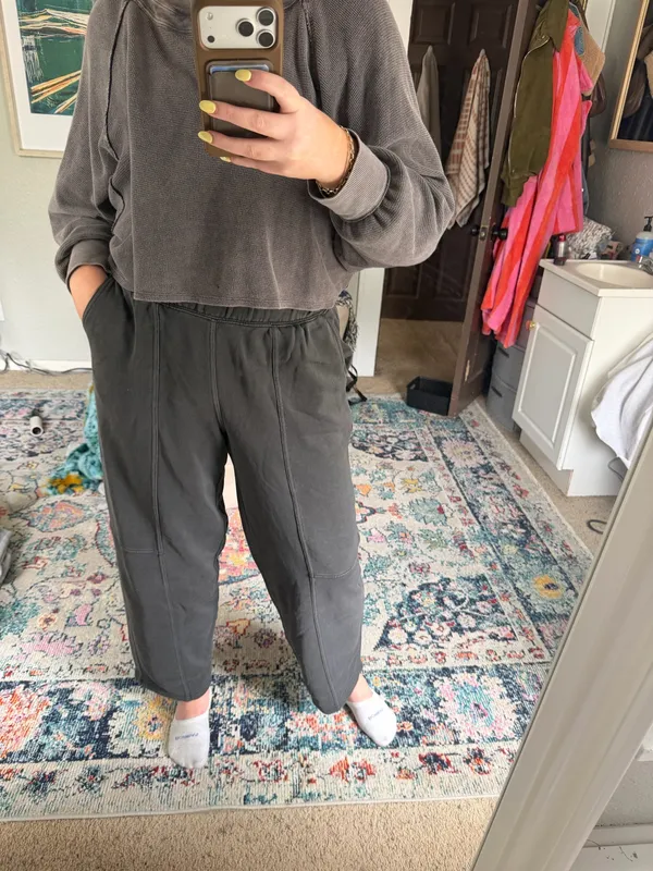 Aerie Barrel Pants gray  - Image 2