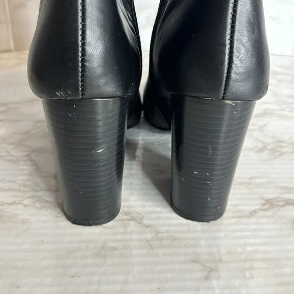 Nine West ladies black ankle‎ boots block heel size 10 M - Image 6