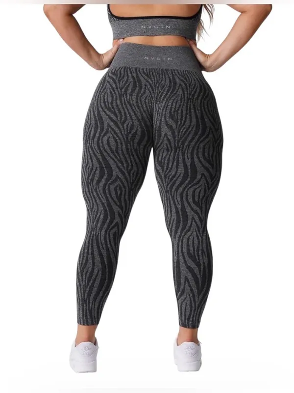 NVGTN Speckled Zebra Seamless Leggings - Image 2