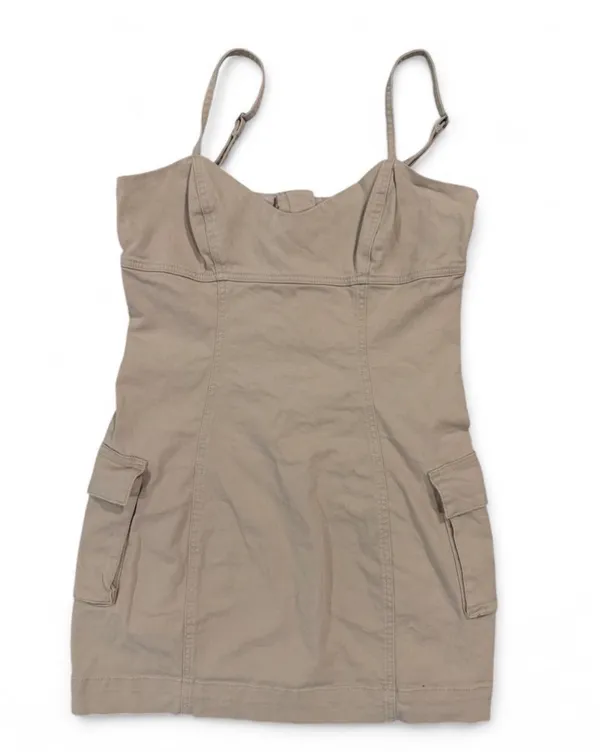 Cotton On Beige Mini Dress Medium - Image 2