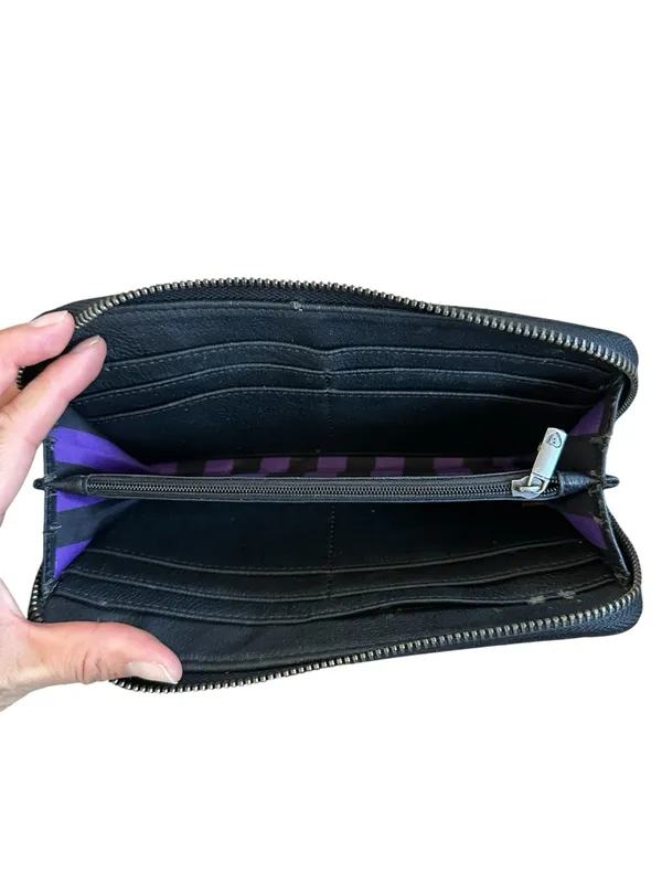 Loungefly Black Faux Suede Wallet Disney Villains Ursula Poison Apple - Image 3