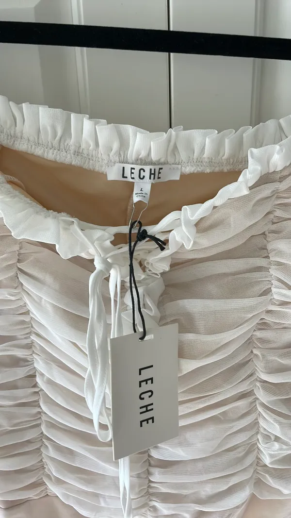 Leche Bodysuit White Size L - Image 3