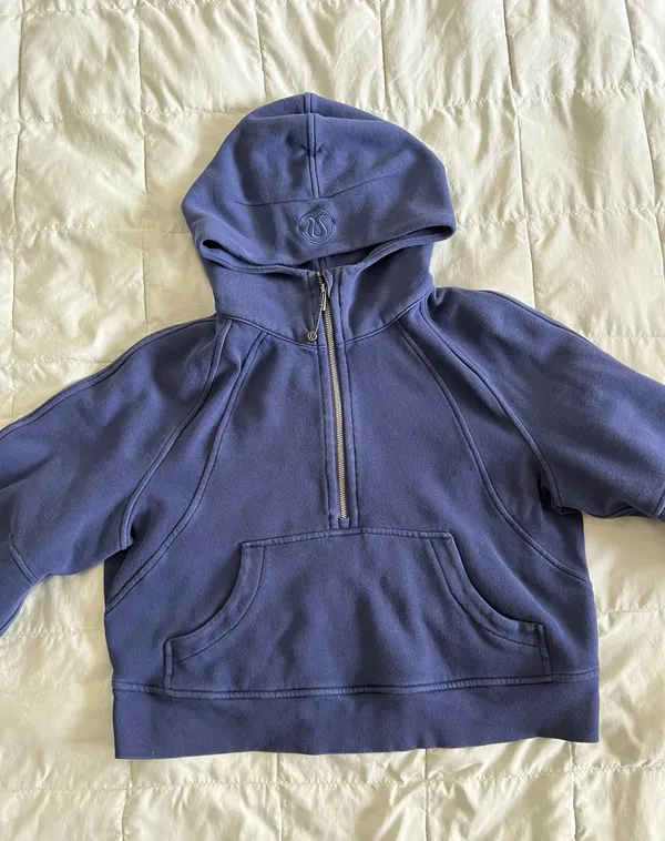 Lululemon Scuba Oversized Half-Zip Hoodie Night Sea - Image 2
