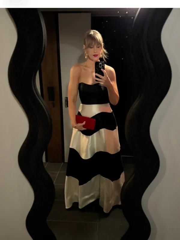 Hutch Rena Strapless Colorblock Maxi Dress - Image 4