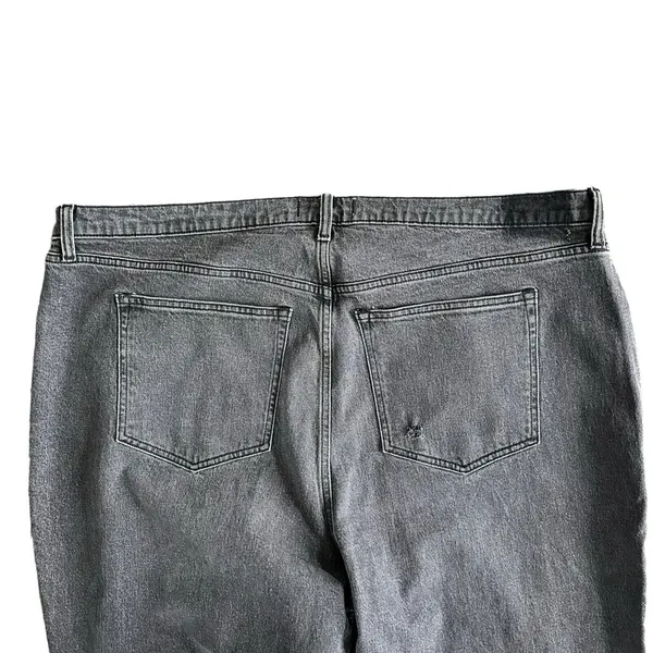 Abercrombie & Fitch Black Grey Curve Love High Rise 90s Relaxed Jeans 36/22R NEW - Image 6