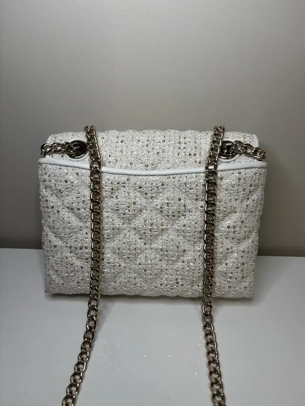 Kate Spade Natalia Sequin Tweed Medium Flap Crossbody Shoulder Bag - Image 2