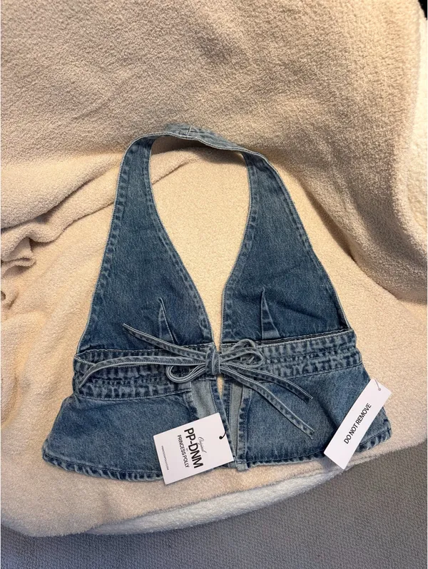 Princess Polly Sequoia Denim Top - Image 2