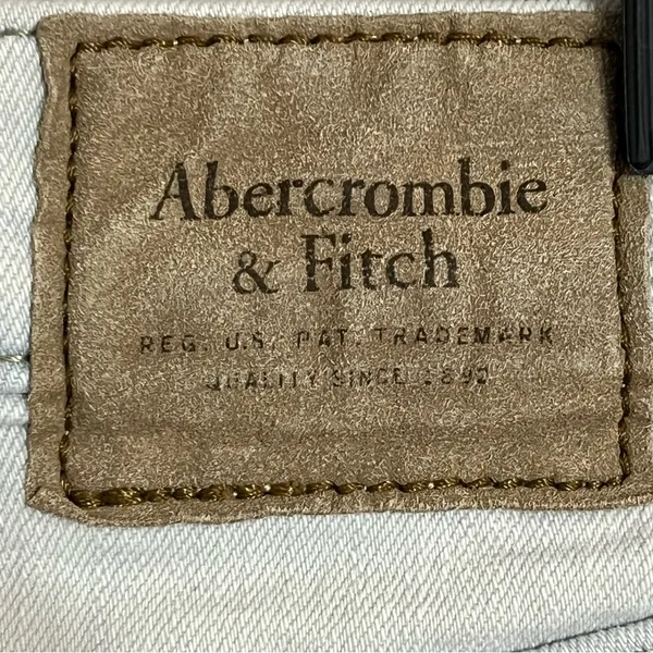 Women's Abercrombie & Fitch‎ Super Skinny Size 28 X 30 White Denim Jeans - Image 10