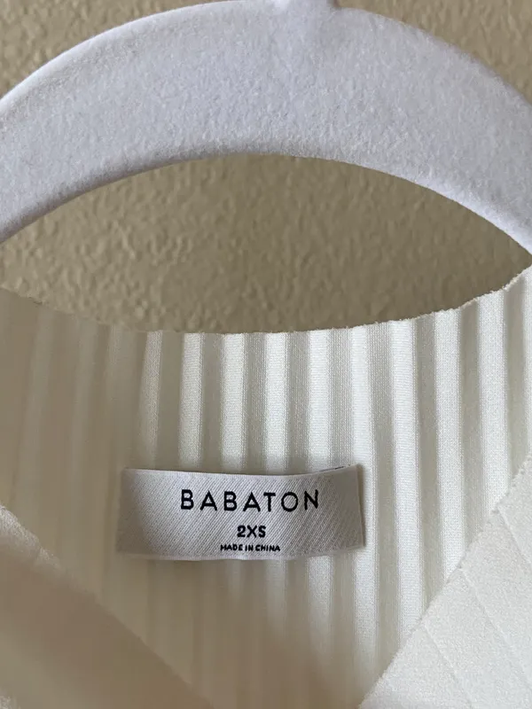 Aritzia Babaton White Midi Dress - Image 3