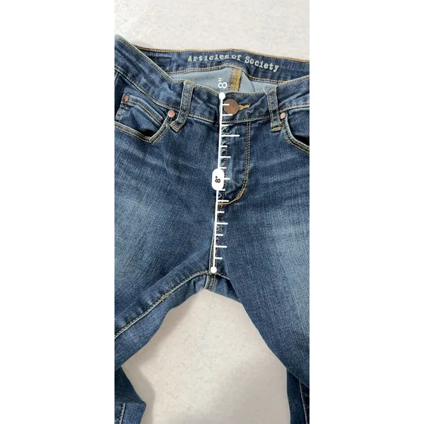 Articles of Society Women Dark Wash Skinny Jeans Size 25 Blue Stretch Denim - Image 8