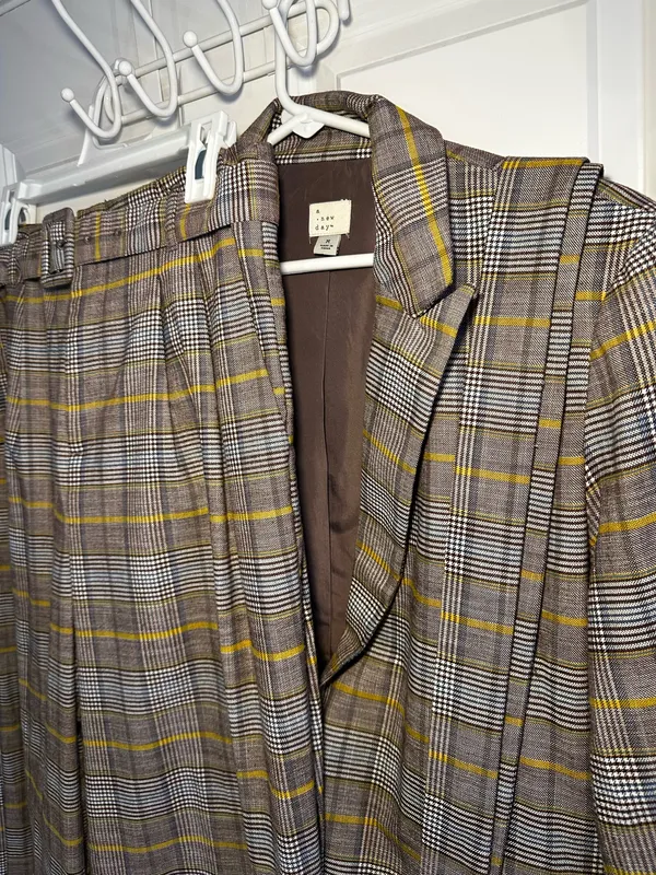 A New Day Plaid Pantsuit Set - Image 9