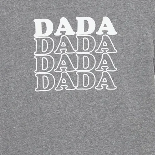 Motherhood Maternity Unisex Dada Graphic Tee Sz L Gray Short Sleeve Father's Day - Image 6