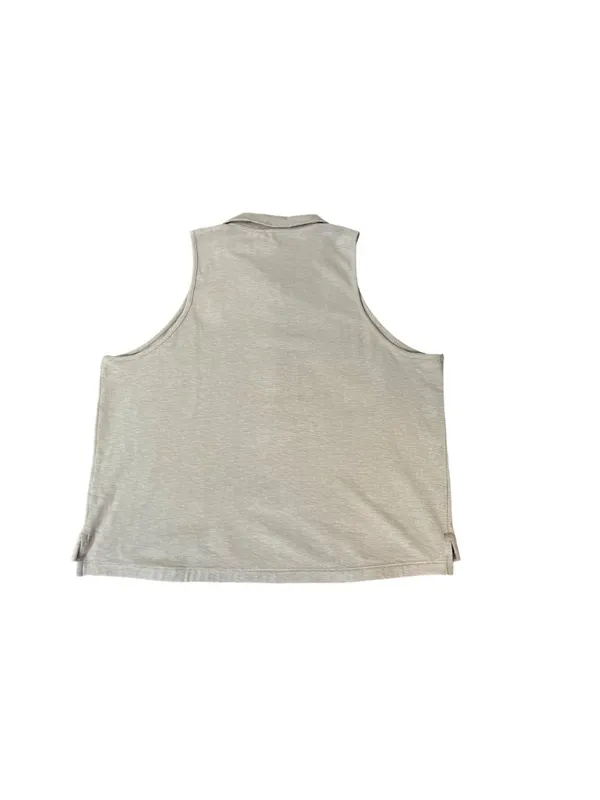 Banana Republic Women’s XL Cotton Stretch Sleeveless Polo Boxy Top Used - Image 4