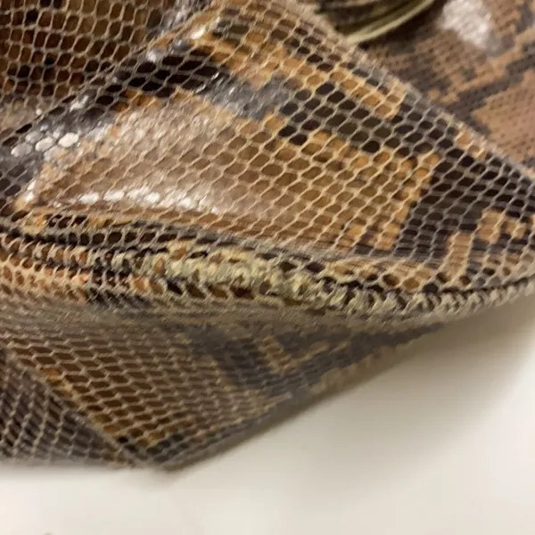 G.I.L.I. Milano Snake Print Leather Hobo Bag C9‎ - Image 9