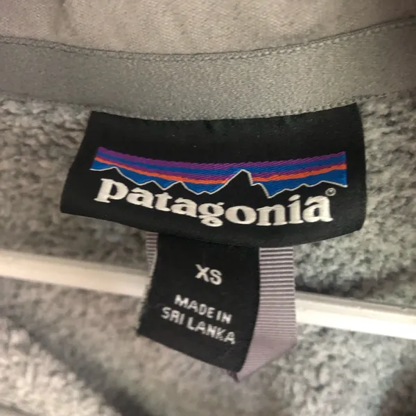 Patagonia Women's Better Sweater 1/4-Zip Fleece Sweatshirt Birch White Grey XS - Image 4
