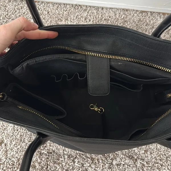 Dagne Dover Signature Tote in Onyx Black - Image 8