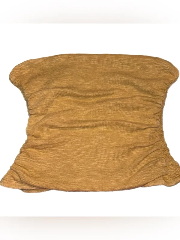 Free People Boulevard Tube Top Golden Syrup Bronze Medium NWOT - Image 3