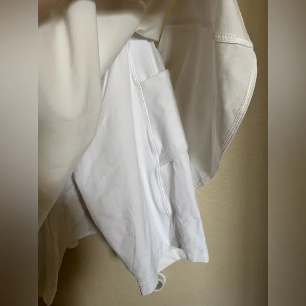 Lululemon Court Rival‎ High-Rise Tennis Skirt Sz 12 in White NEW - Image 8