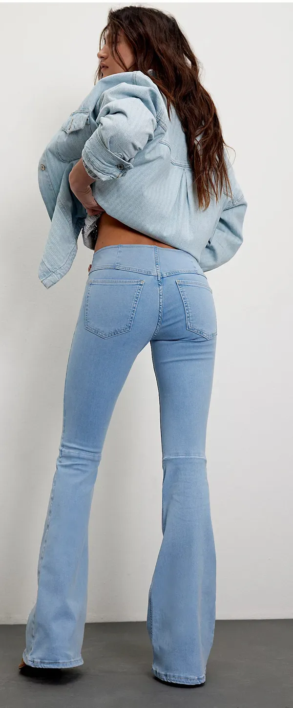 Free People Penny Pull-On Flare Jeans - Image 2