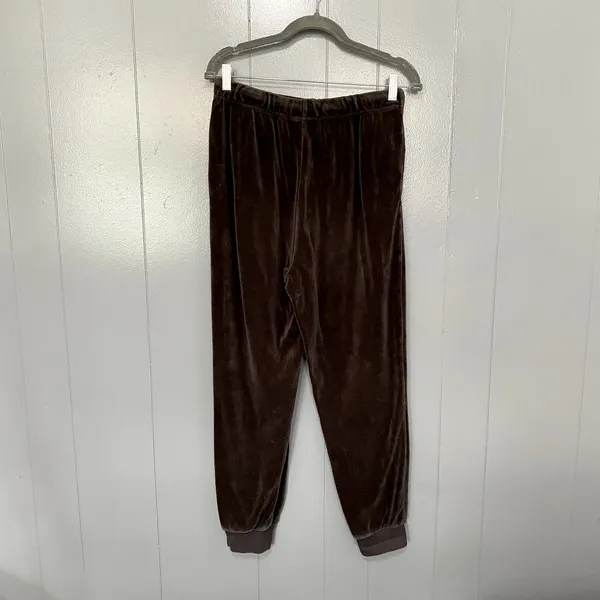Fear of God Essentials Iron Black Gray Pull-on Velour Lounge Joggers Pants M - Image 4