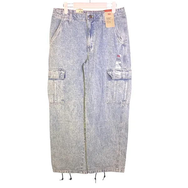 NWT Levi's 94 Baggy Cargo‎ Jeans 27x30 Mid Rise Loose Straight - Image 5